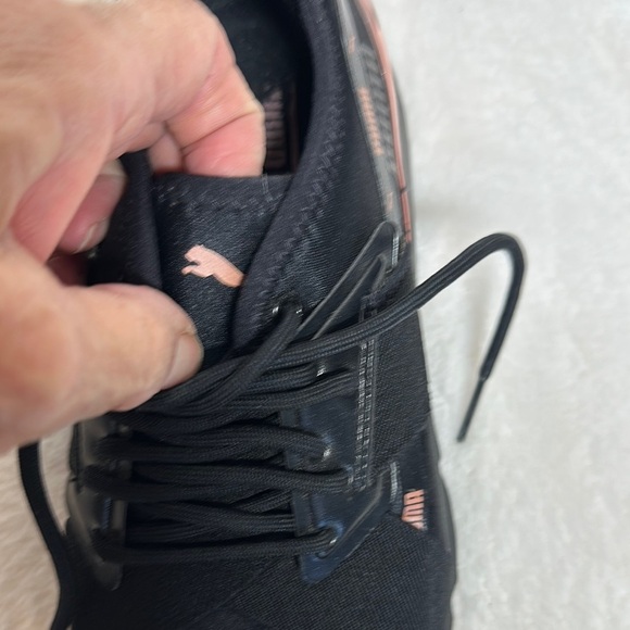 Puma Muse X-2 Black Sneakers with Mesh Upper and Cushioned Midsole - Picture 13 of 14